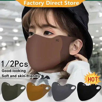 1/2 יחידות מסיכת פנים חמה לסתיו חורף, נושמת לפעילויות חיצוני...