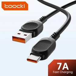 Toocki 7A USB Type C Cable 100W Super Fast Charging for Huawei P40 P30 USB C Charger Data Cord for Samsung Xiaomi Oneplus POCO