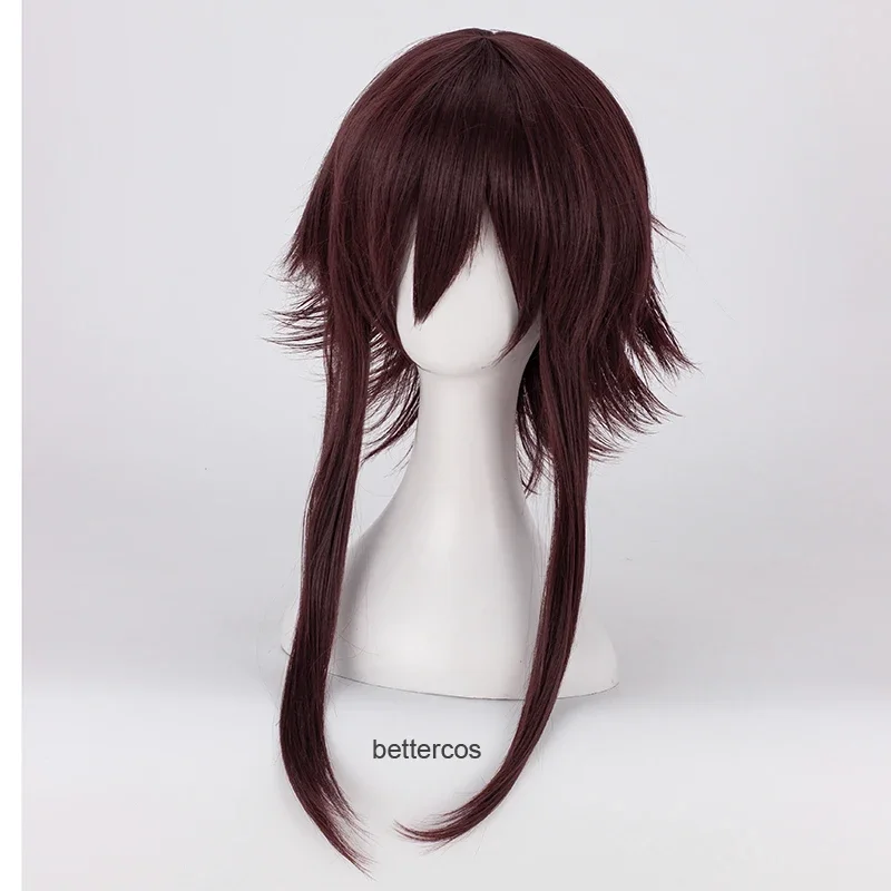 KonoSuba God's Blessing On This Wonderful World Megumin Cosplay Wigs Dark Red Brown Heat Resistant Synthetic Hair Wig   Wig Cap