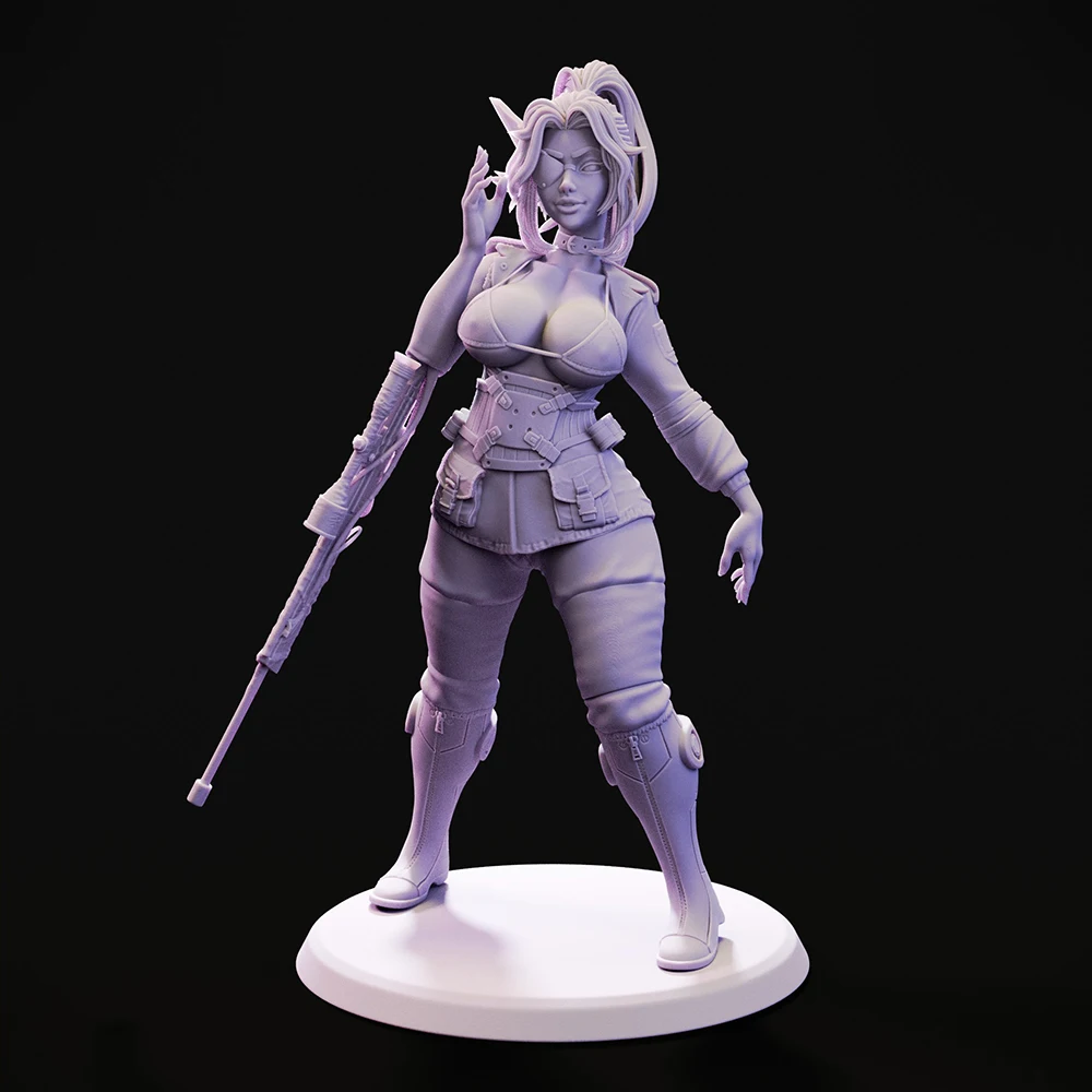 

Sniper Lady Nagant ﻿NSFW 1/24 Scale Resin Figure Model Kit Diorama Unassembled Unpainted Doll 3D Printing DIY Statue Crafts Toy