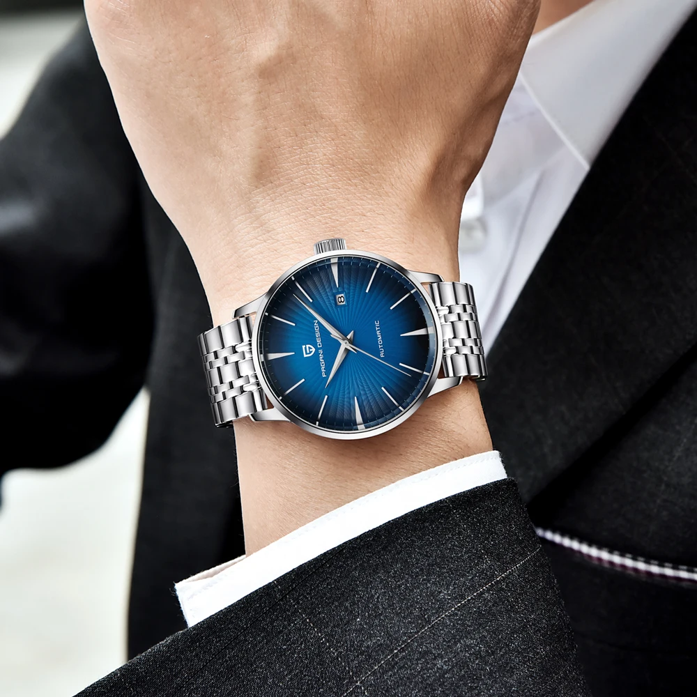 PAGANI DESIGN Men Watches Luxury Retro Automatic Mechanical Watch For Men Gift 2813 Stainless Steel 30m Waterproof Case Simple