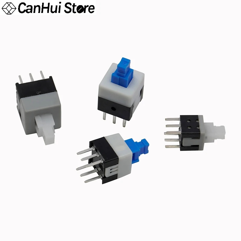 10pcs 5.8*5.8mm 7*7mm 8*8mm 8.5*8.5mm Micro Tact Button Switch 5.8*5.8 / 7*7 /8*8 /8.5*8.5 6Pin Self Locking/Reset Power Switchs