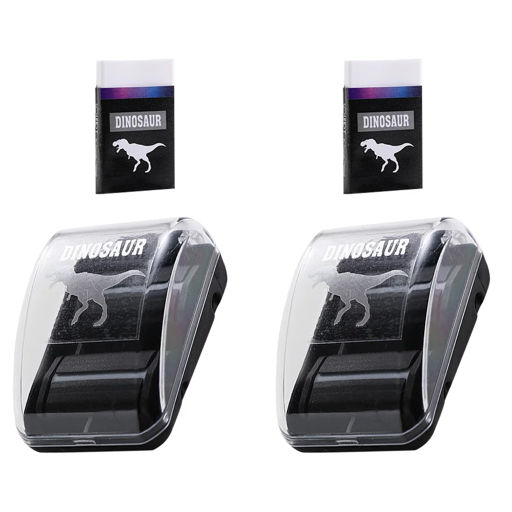 2 Sets Desktop Cleaner Collector Crumb Accessory Portable Eraser Roller Puzzle Child