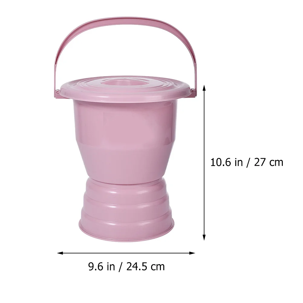 وعاء سميك للغرفة مع غطاء مبولة بلاستيكية ممتازة لكبار السن والمعاقين للاستخدام المنزلي حاوية تبول ليلية محمولة #4