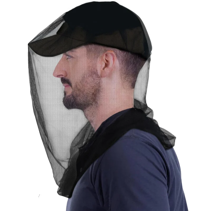 Gorro repelente de mosquitos para exteriores con protector facial, mosquitera, especial para apicultura y pesca, protección solar, transpirable
