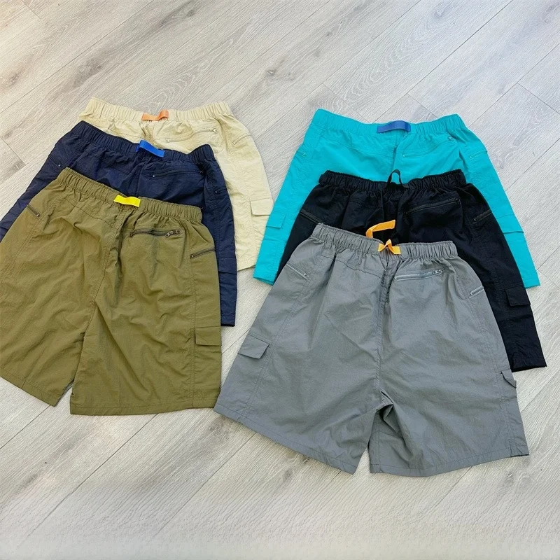 

Classic American Retro Qui Dry Outdoor Waterproof orts Large kets ex Casual Loose Workwear Trousers Summer Youth F...