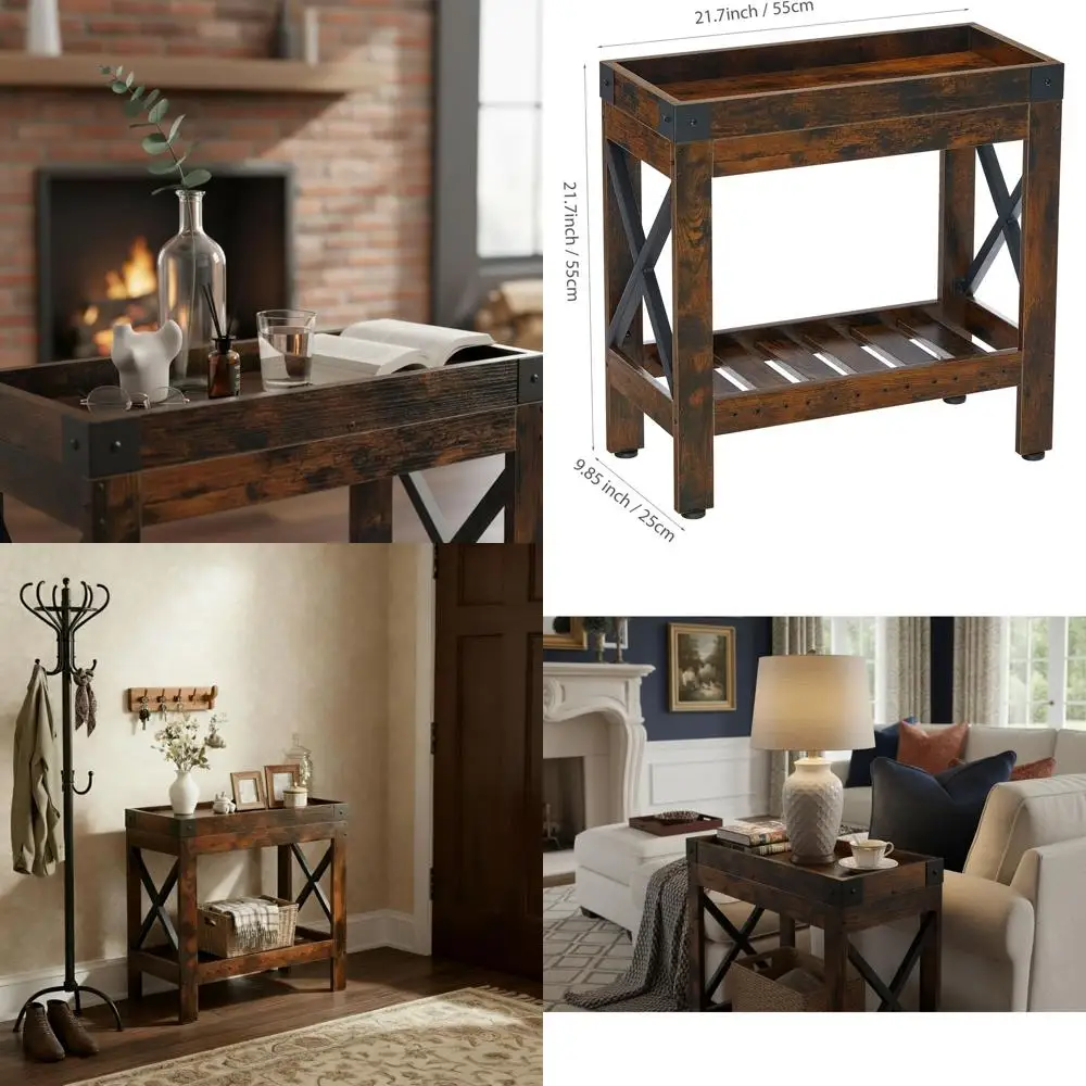 

Compact Sofa Side Table - Ideal for Small Spaces, Living Rooms, and Bedrooms