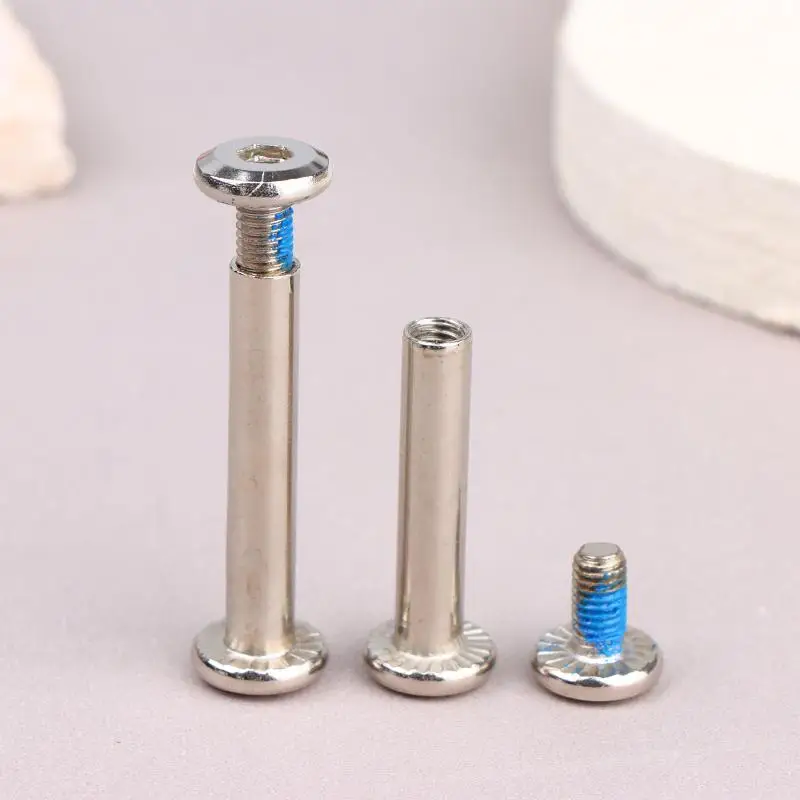 10 Sets Roller Skates Axle Screws Male Female for Inline Skating Sturdy Hardware for Free Skating Maintenance and Repair