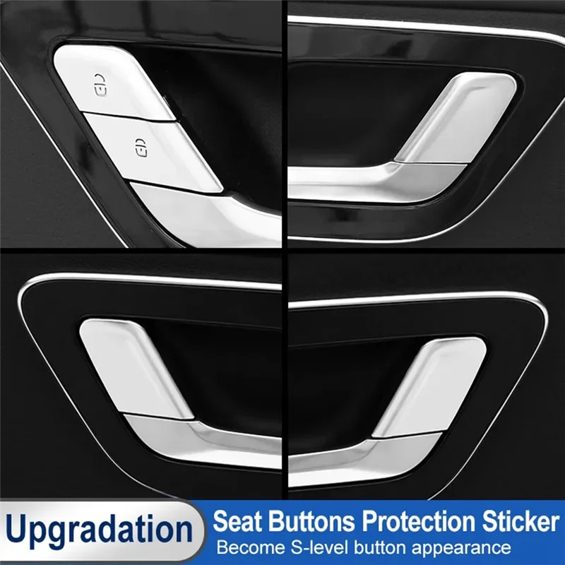 

Наклейка на кнопку замка двери салона автомобиля для Mercedes-Benz C E GLC-Class W206 C200 C260 C300 W214 X254 22-2024 Parts-AS