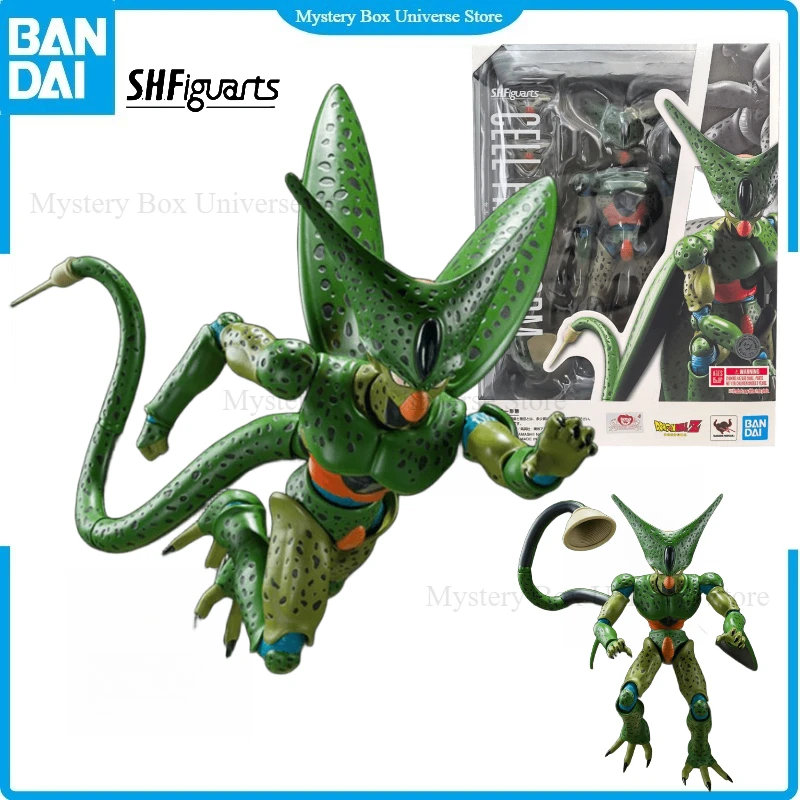 

В наличии: Оригинальная коллекционная фигурка Bandai Dragon Ball Z SHF Cell First Form из ПВХ, модель-игрушка, подарок на день рождения для мальчиков