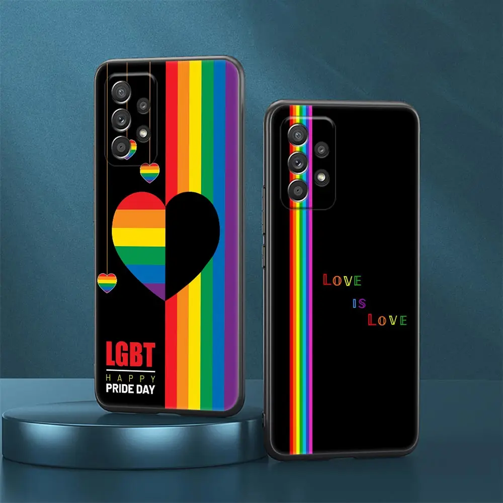 

LGBT Rainbow Gay Lesbian Case For Samsung Galaxy A23 5G Cases A13 4G A24 A23 A12 A14 A21s A22 A01 A02 A03 A04 S Soft Phone Cover