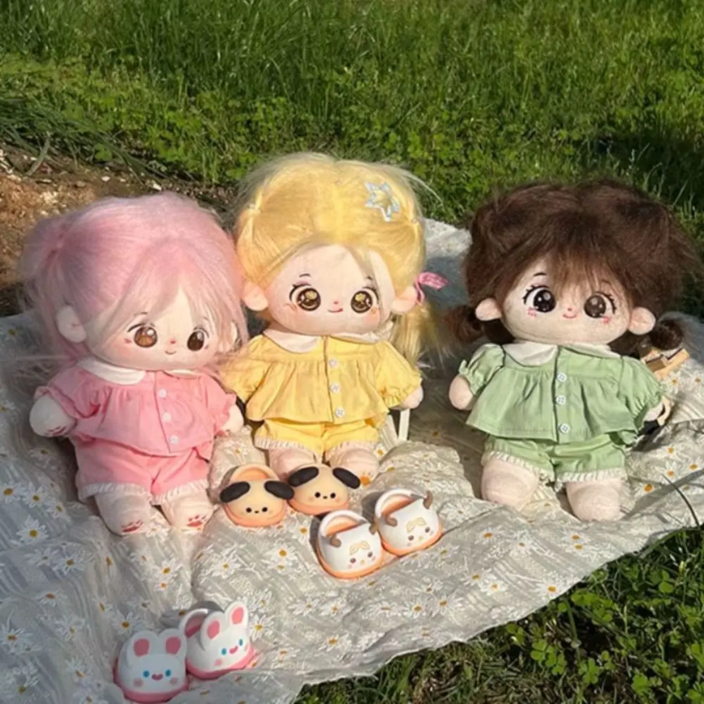 

1 комплект, кружевная хлопковая кукольная одежда 20 см, игрушечные аксессуары, наряд, летний пижамный комплект, мини-многоцветная кукольная одежда без атрибутов