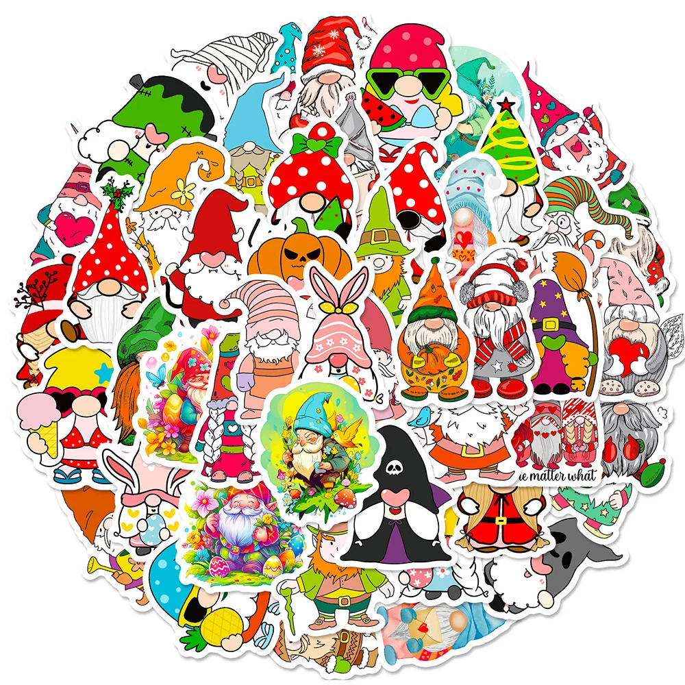 

10/30/50pcs Cute Disney Dwarfs Christmas Stickers Decoration Funny Cartoon Kids Decals Toy Phone Luggage Guitar Graffiti Sticker