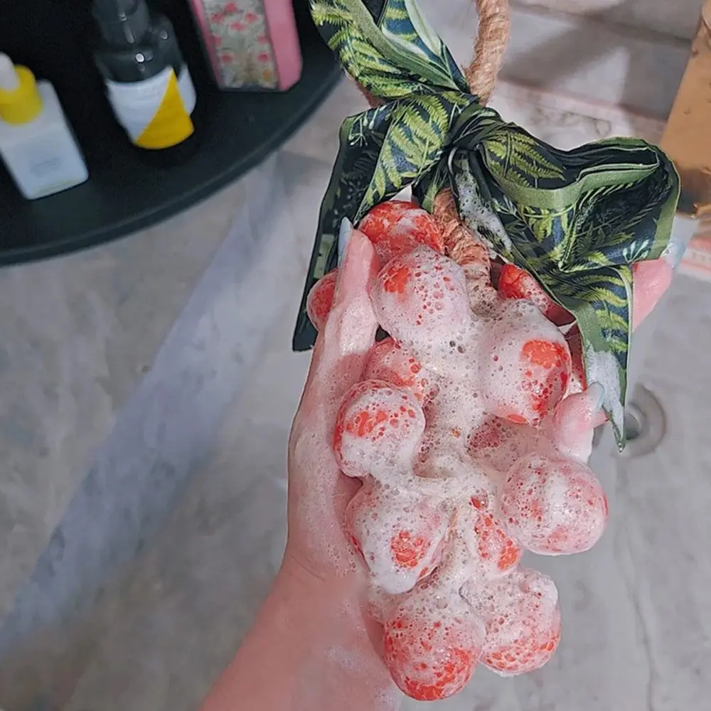 

Portable Simulated Lychee Cold Soap Gentle Hanging Cleansing Soap Can Be Cut Rich Foam Handmade Soap for Shower