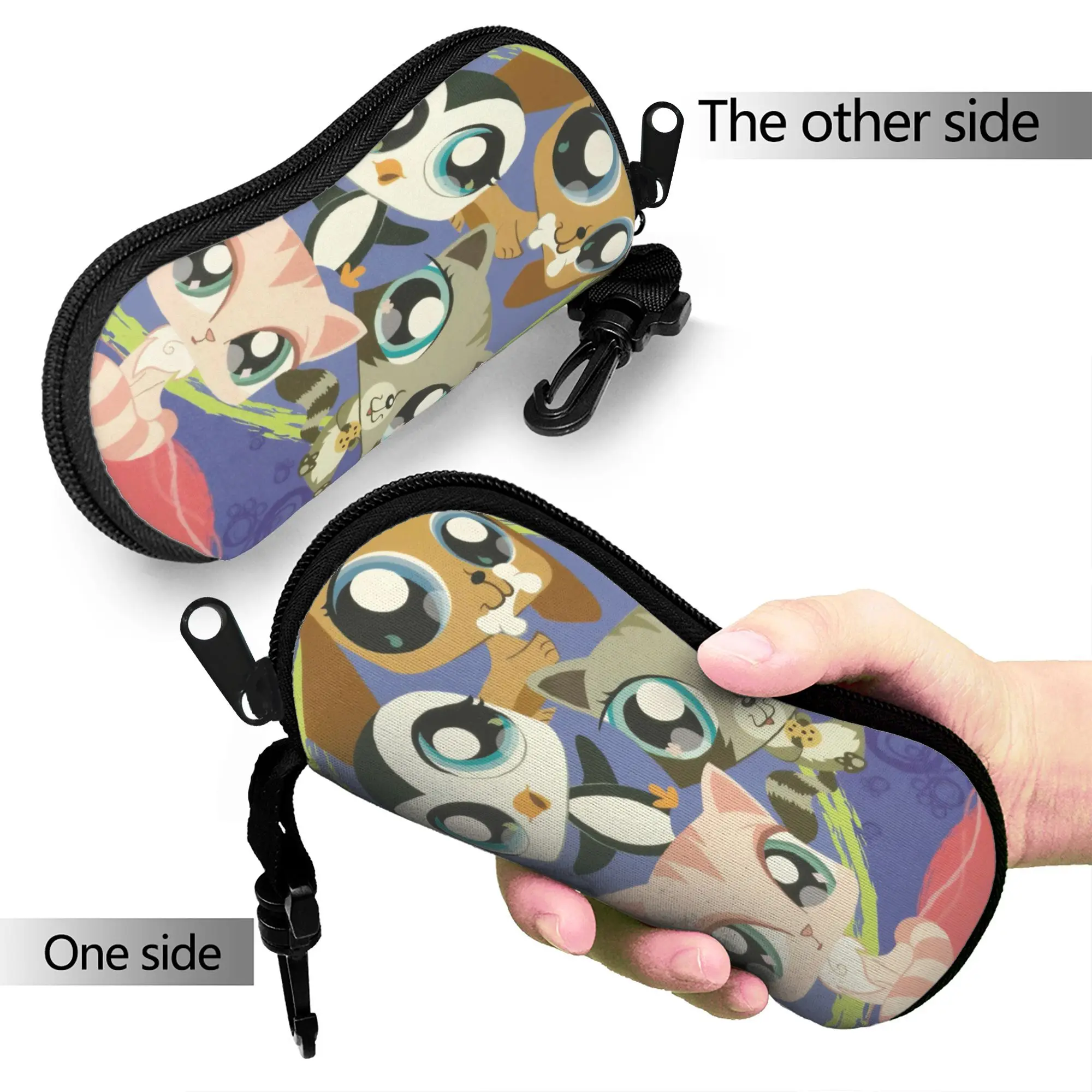 Littlest Pet Shop  Glasses Case Men Women  Sunglasses Case Classic Custom Eyewear Organizer Pocket Glasses Box