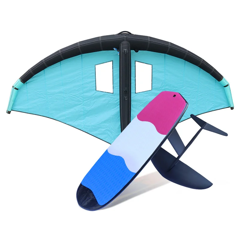 All'aperto Non Alimentato Piede Battistrada Alisfo Bordo Acqua A Due Vie Aquilone Bordo Gonfiabile Vento Ala Piede Battistrada Paddle Board Surf Coda
