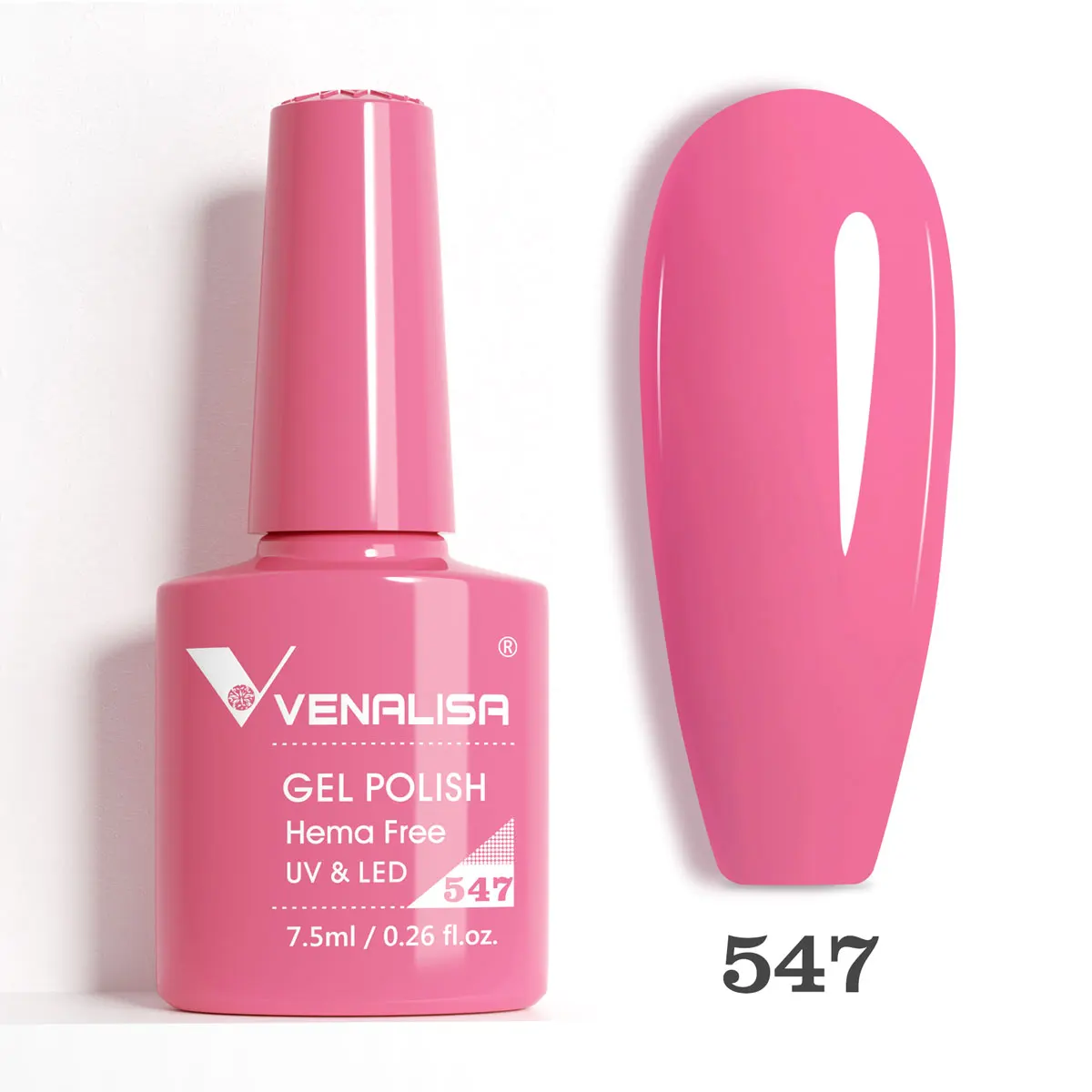 Venalisa HEMA TPO FREE Nagel-Gel-Nagellack, glitzernd, wunderschön, vollständige Abdeckung, Soak Off UV-LED, French Nail Jelly Pink Nude Collection