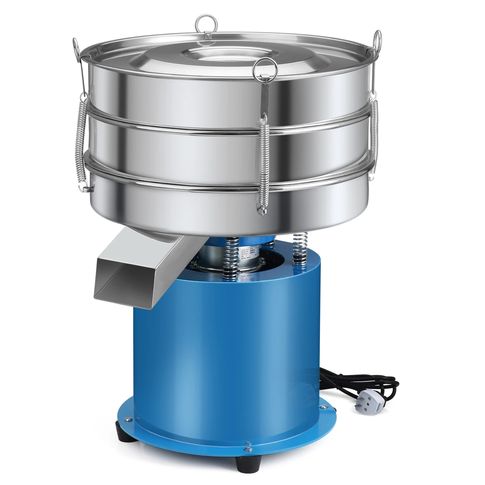 Electric Vibrating Sieve Powder Machine Flour Sifter Wood Powder Sieving Separator Screening Machine For Particle Filtration