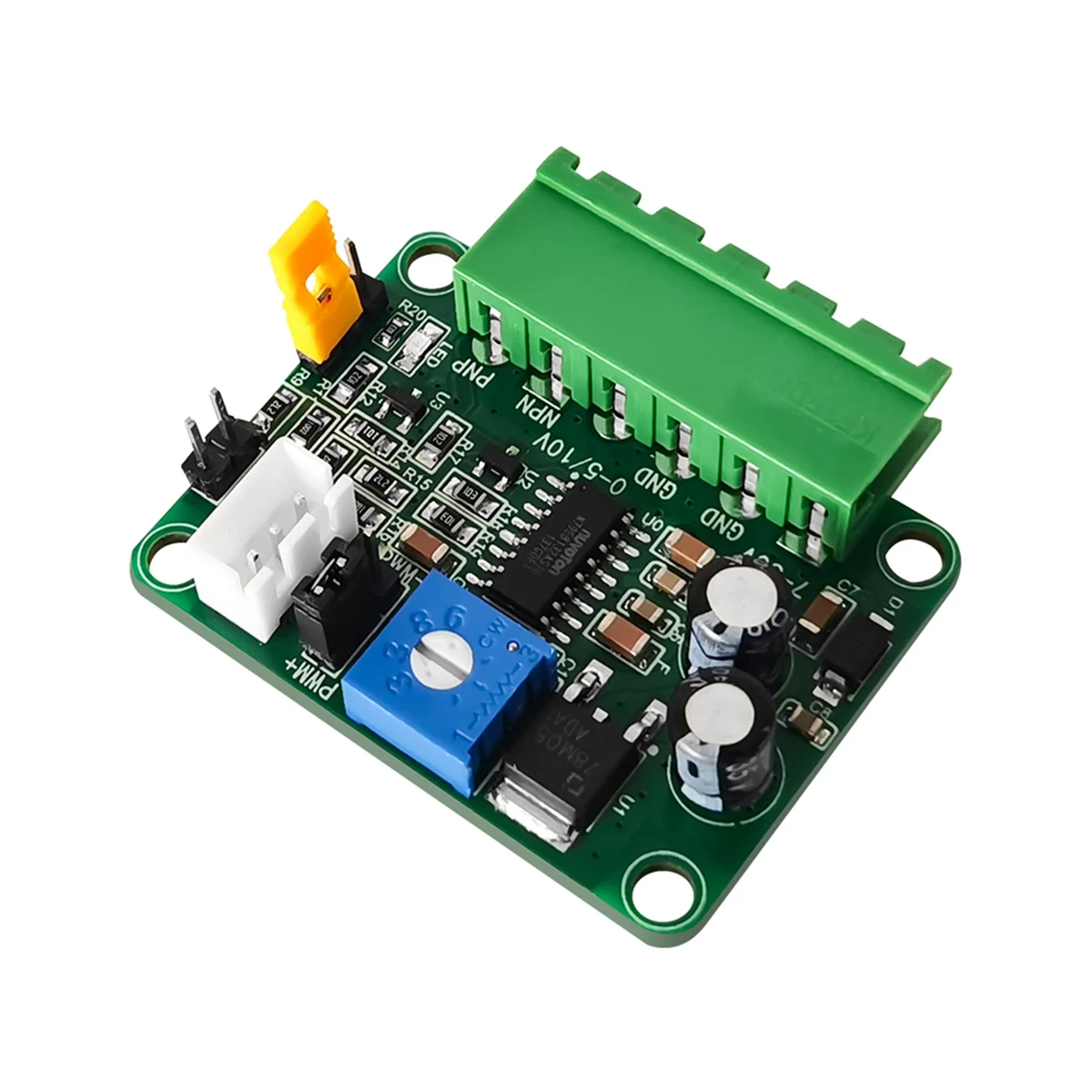 V-PWM voltase ke modul Sinyal PWM 0-5v/0-10v ke Sinyal PWM antarmuka AD PLC untuk mengubah Output 5V/24VNPN PNP