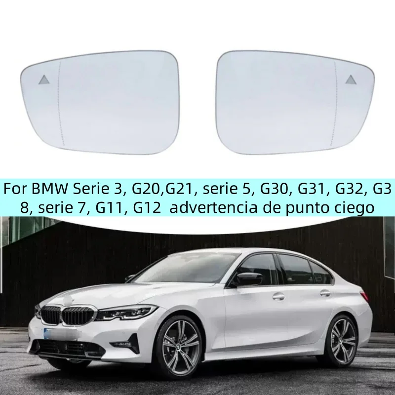 

Для BMW Serie 3, G20, G21, серия 5, G30, G31, G32, G38, серия 7, G11, G12 Кристалл espejo trasero de advertencia de punto ciego