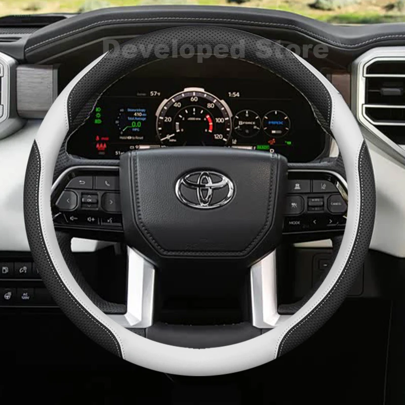 

Car Steering Wheel Cover For Toyota Tundra 4Runner TRD Pro Sport 2026-2004 Round Auto Steering Wheel toyota 4 runner Accessories