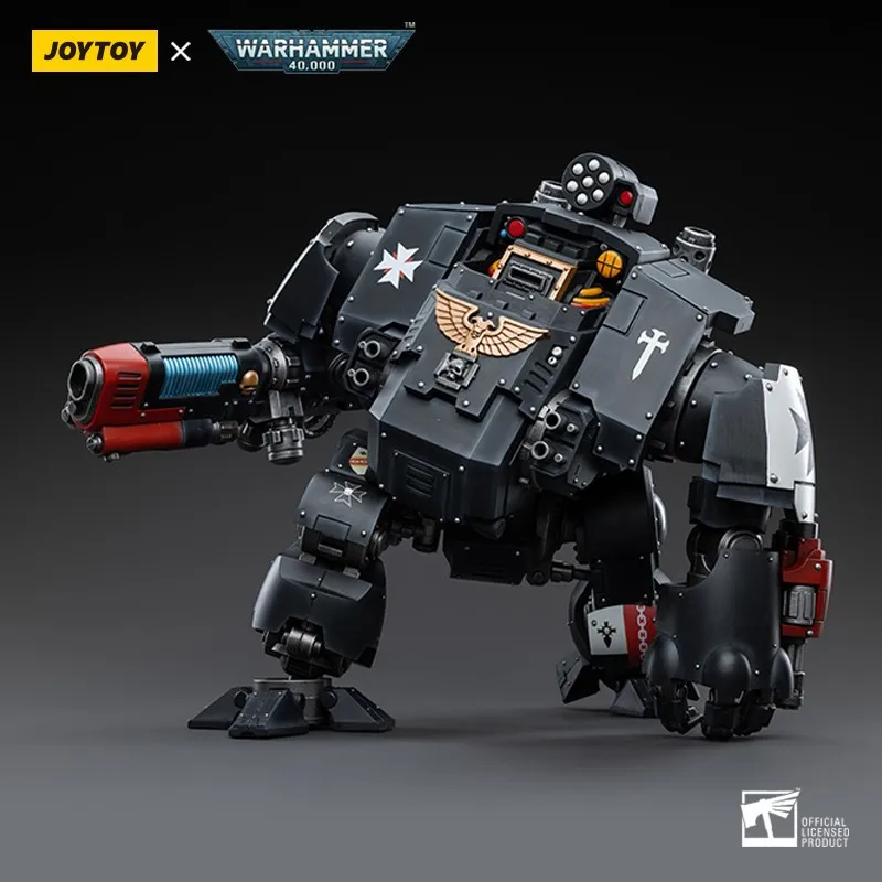 Vorbestellung JOYTOY Dark Source Warhammer 40K Black Templars Redemptor Dreadnought Legierungs-Actionfigur im Maßstab 1:18, Sammlerstück