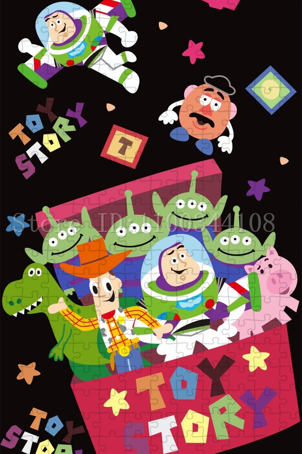 Puzzle Toy Story pour adultes et enfants, jouets de décompression, films de dessins animés Disney, jeu d'intelligence