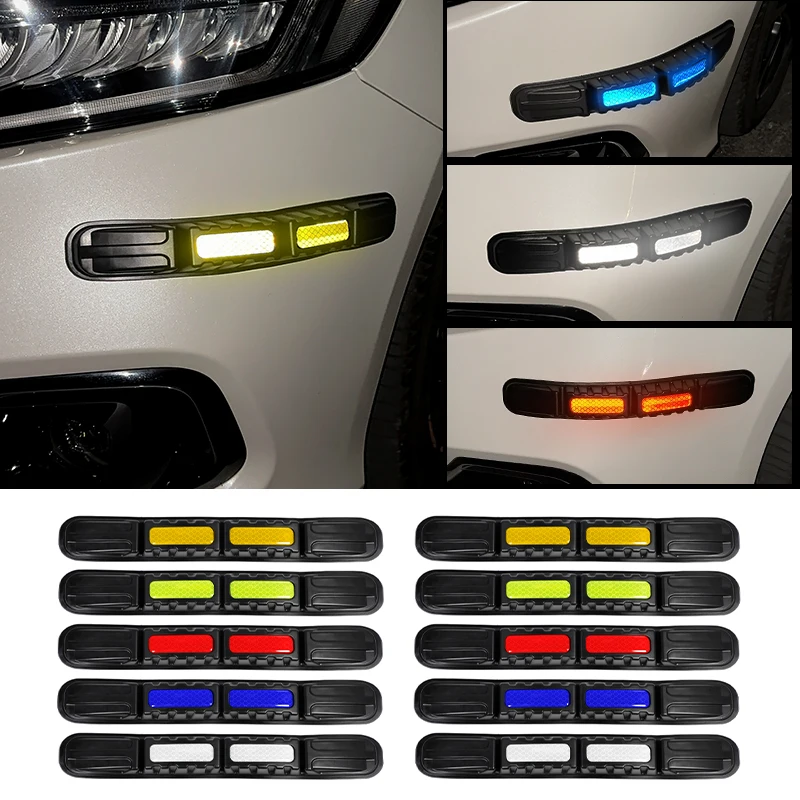 

2pcs Car Adjustable Body Anti-Scratch Protection Stickers Bumper Corner Anti-collision Decoration Strip Black Auto Accessories