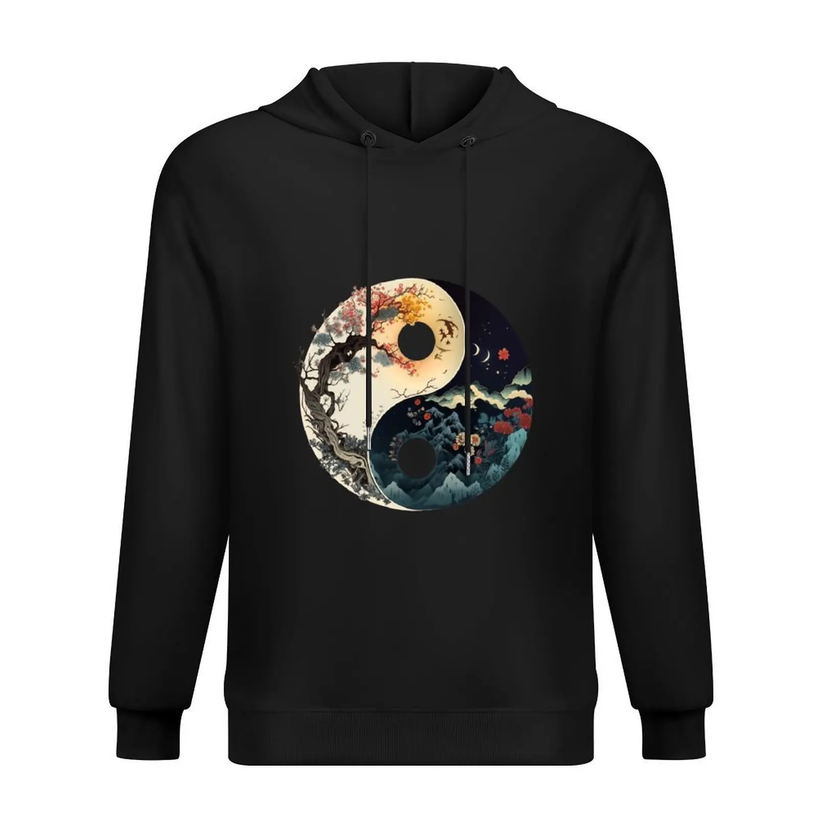 

Yin Yang - Mountains and Forest Hoodie korean autumn clothes anime clothes mens designer clothes aesthetic clothing hoodie