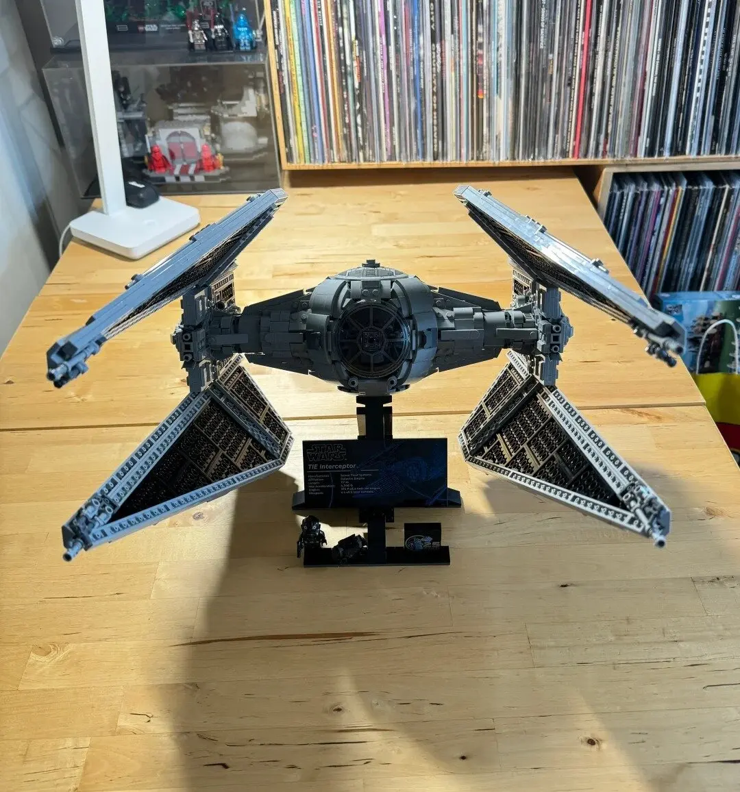 2024 New Spaceship TIE Interceptors Building Blocks Modified from Imperial Fighters Model 75382  DIY Assembly Bricks Toys Gifts