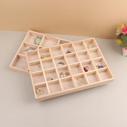 Wooden Jewelry Display Stackable Exquisite Jewellery Holder Portable Ring Earrings Necklace Organizer Box organizator de boys