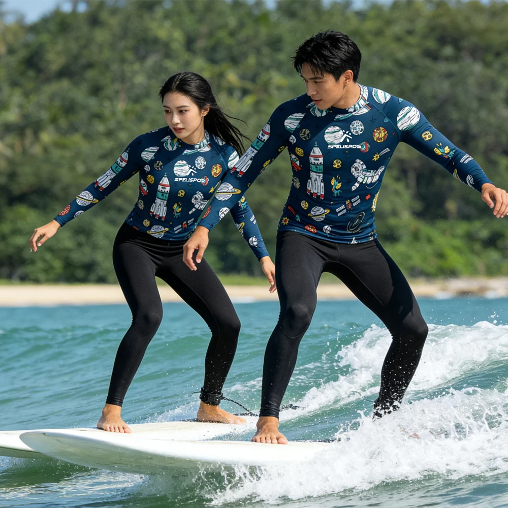 

Мужская и женская футболка с длинным рукавом для парусного спорта, рашгард, одежда для серфинга UPF50+, высококачественная пляжная одежда для водных видов спорта и рыбалки