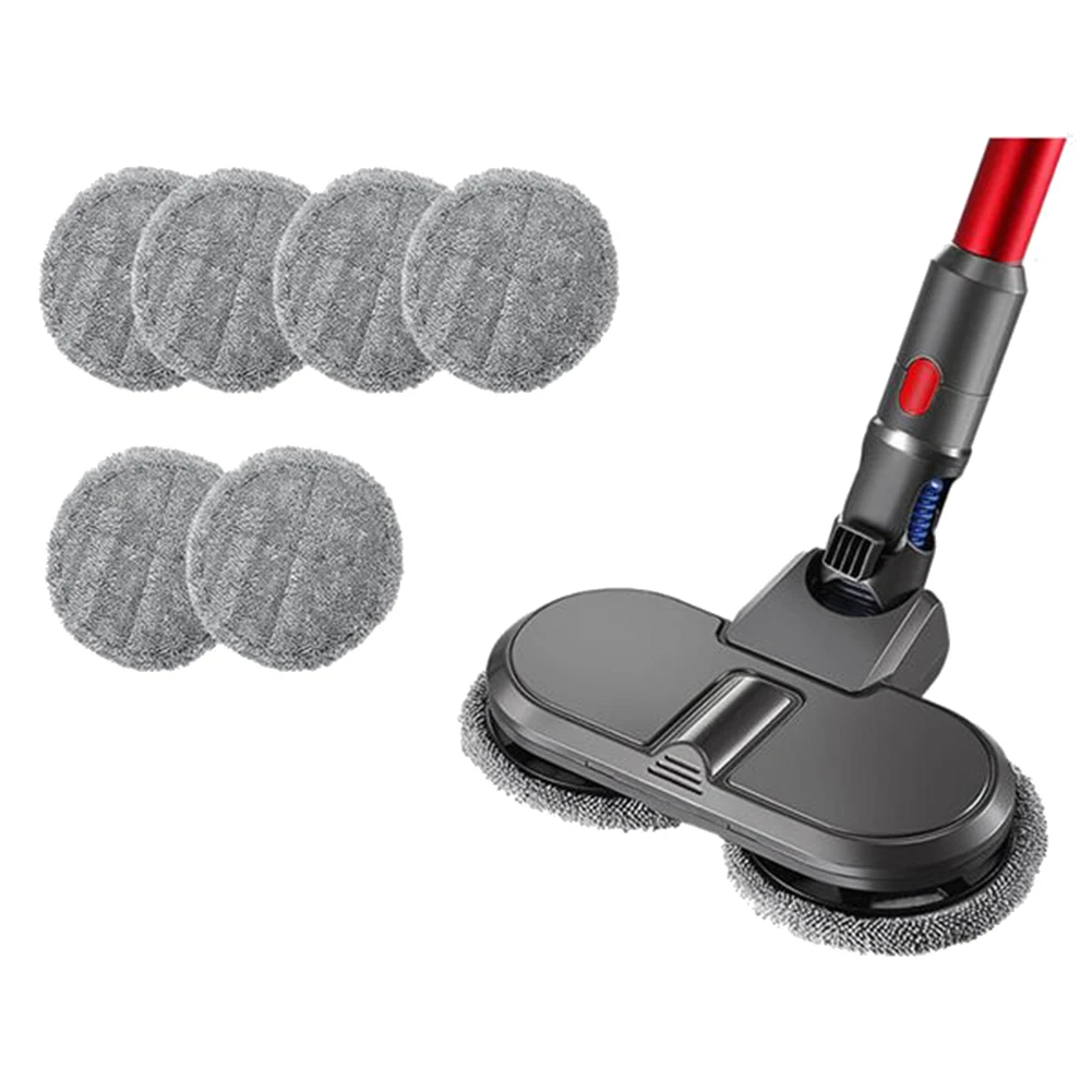 10 Pcs ผ้าไมโครไฟเบอร์ Mop สําหรับ Dyson V7 V8 V10 V11 เปียกแห้งไฟฟ้า Mop หัวแปรง Mopping Pad อะไหล่เครื่องดูดฝุ่น