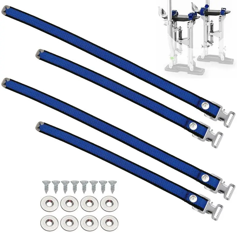 Drywall Stilts Special Straps 4pcs Drywall Stilt Straps Leg Fixation Strap Drywall Stilts For Interior Painting Or Decorating