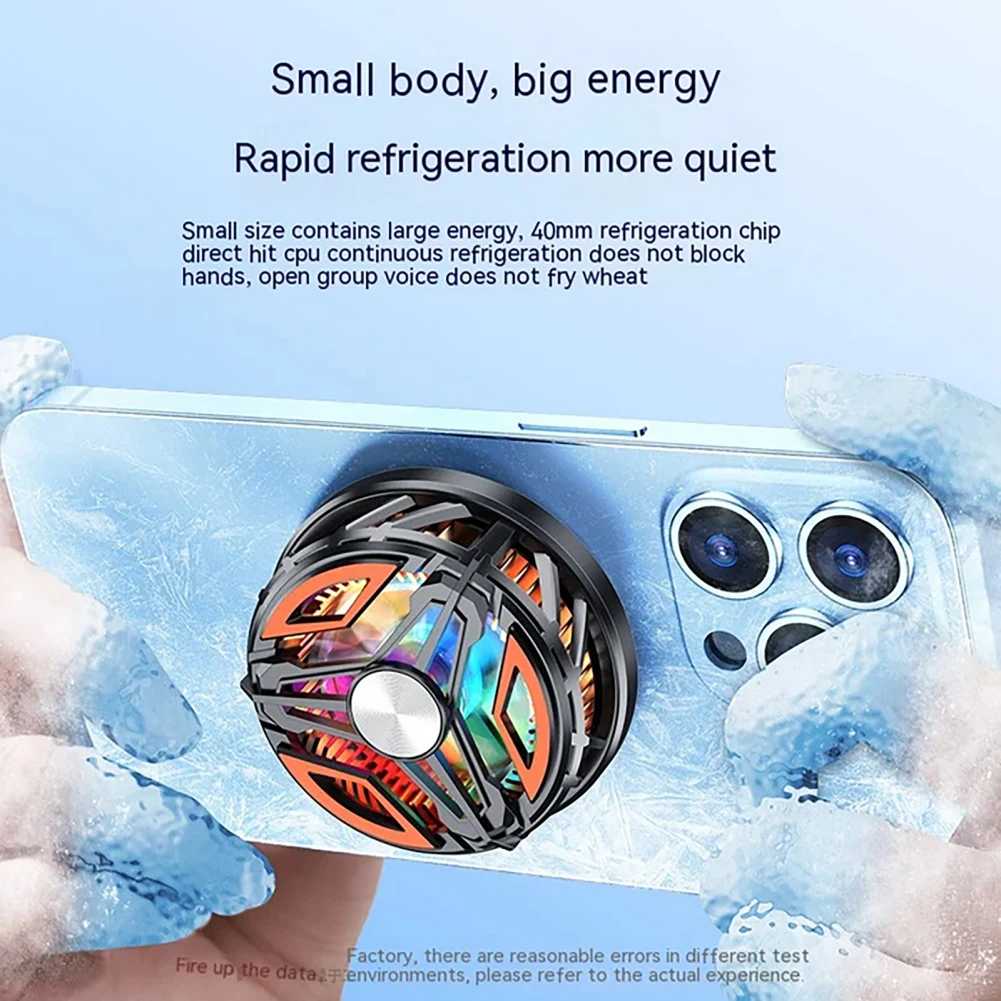 GT31 Magnetic Phone Cooler Portable Phone Semiconductor Radiator Fast Cooling Cooler Mobile Gaming Video Streaming Phone Fan