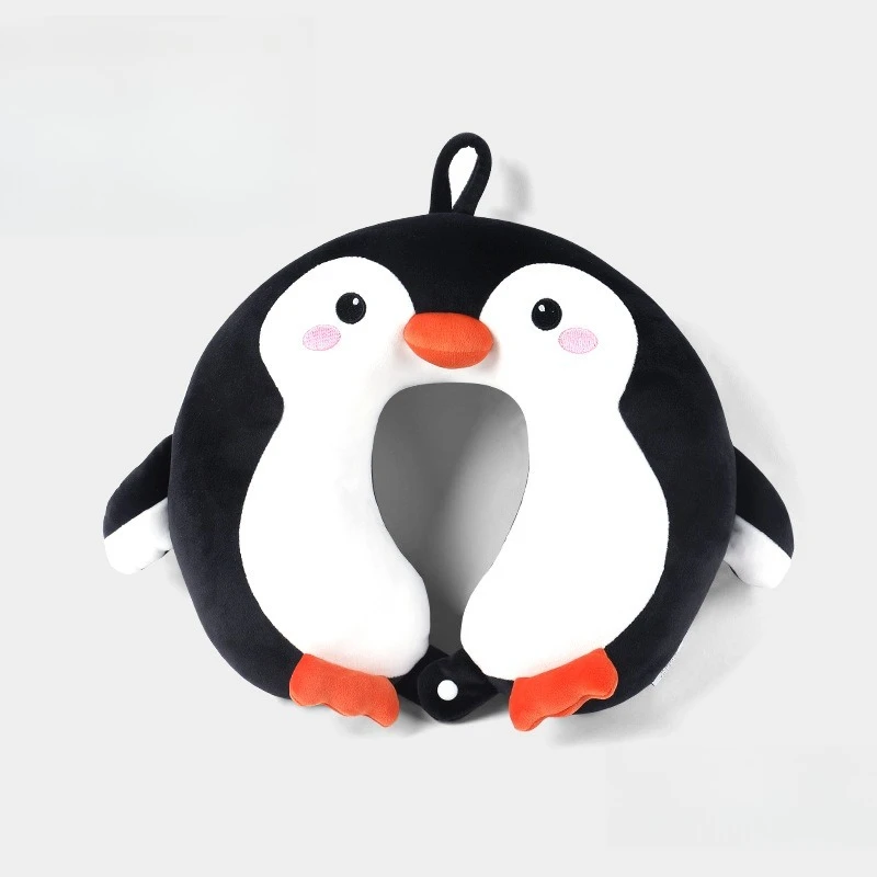 وسادة على شكل حرف U من القطن البولي بروبيلين الكرتوني، وسادة قيلولة للمكتب، للسفر في الهواء الطلق، وسادة محمولة فائقة النعومة للرقبة #4