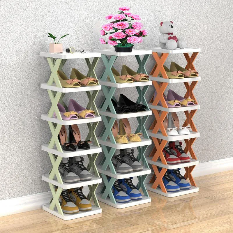 Simple Shoe Rack, Household Space-saving Storage, Small Narrow Shoe Rack, Multi-functional Creative Dormitory Small Shoe Cabinet