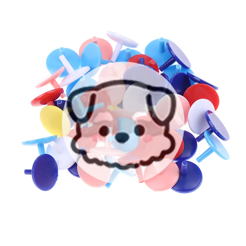 

50 шт./упак. Портативные круглые пластиковые маркеры для гольфа, плоские маркеры для разметки мячей, разные цвета, аксессуары для гольфа