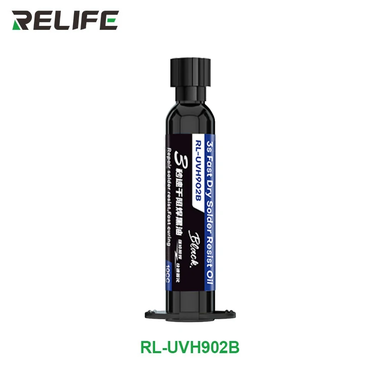 RELIFE RL-UVH902 3 Sekunden Schnelltrocknender UV-Härtungskleber für Motherboard-Flugleitungen und Jumper-Kabel zur Handy-Reparatur