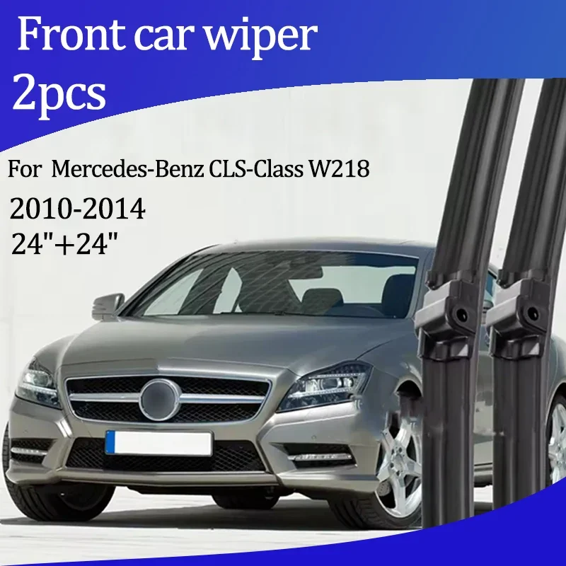 

For Mercedes-Benz CLS-Class W218 2010-2014 Wiper Front Wiper Blades Windshield Windscreen Window Brush 24"+24" Car Accessories