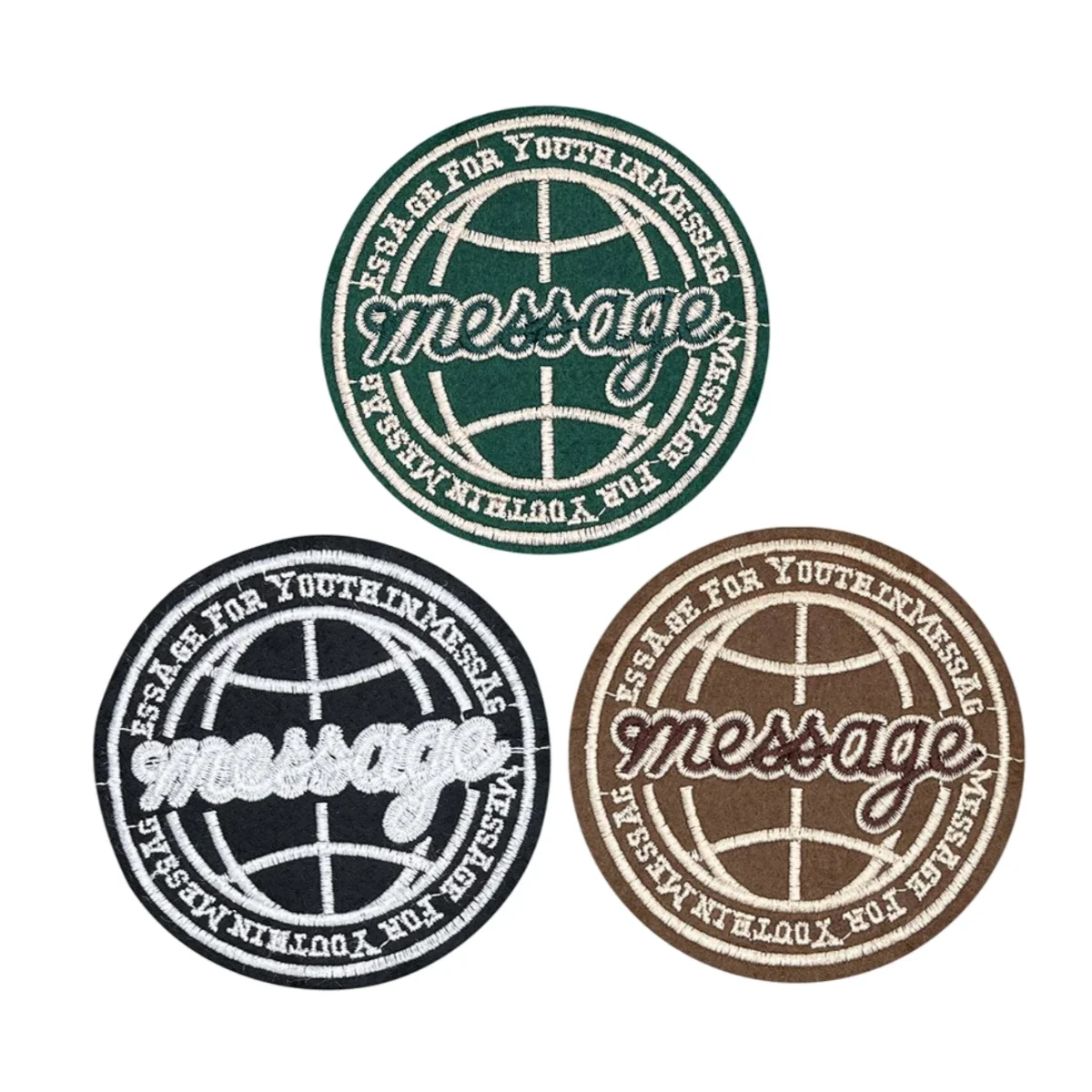 English Strip Embroidery M21 Computer Embroidery, Clothing Accessories Chenille Patch Jacket Decorative Patch Patch Patches