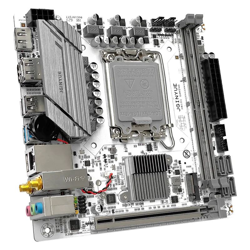 JGINYUE H610I GAMING V1.4 H610 Motherboard LGA1700 DDR4 Dual M.2 NVMe PCIe 4.0 x16 ITX For Intel 12th 13th Gen WIFI MAX 64GB
