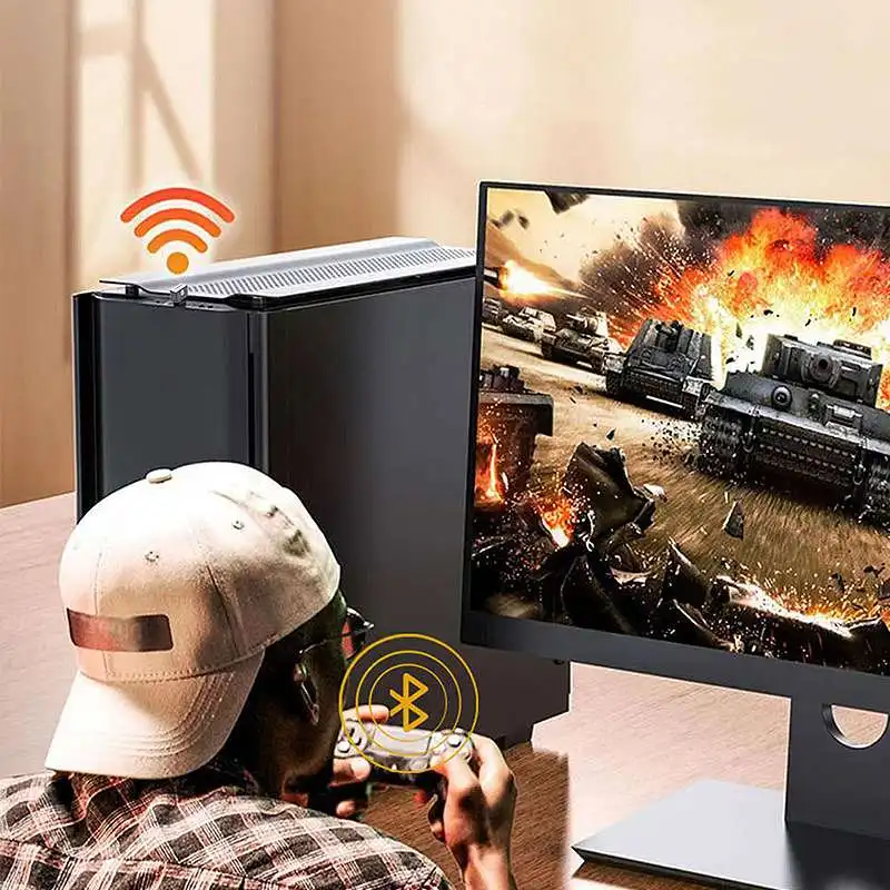 무선 스피커 오디오 마우스 키보드 커넥터, USB 블루투스 동글 어댑터, 컴퓨터 PC 노트북용, 3.5 리시버