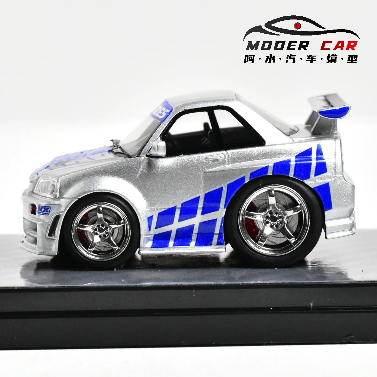 YM MODEL 1:64 R34 Z-TUNE Q Car Resin Diecast Model Car