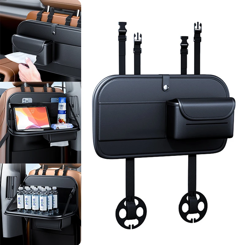 

Car Seat Back Multifunctional Storage Bag Hanging Bag Storage Bag Seat Small Table Tissue Box Interior Accessories