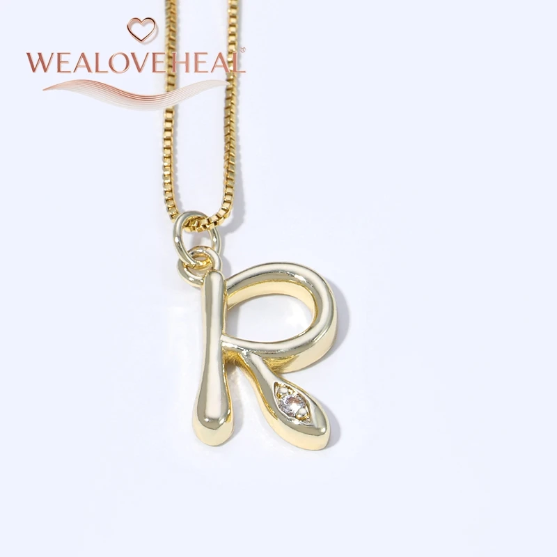 muttertagsgeschenk，Luxuriöse Halskette mit Initialen von A bis Z aus 18 Karat vergoldetem Messing, glänzender CZ-Buchstabenanhänger, minimalistischer Alphabet-Schmuck für Frauen, individuelles Namensgeschenk – Detail 36
