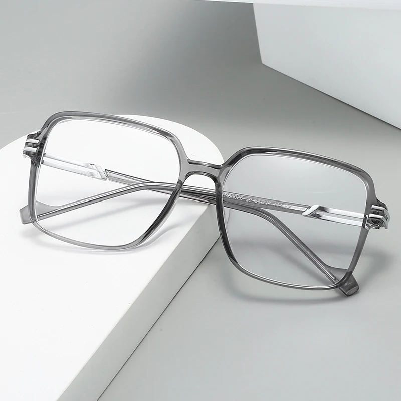 2 قطعة نظارات نسائية عتيقة مضادة للضوء الأزرق إطار معدني كبير الحجم نظارات مربعة الاتجاه نظارات الكمبيوتر البصرية #4