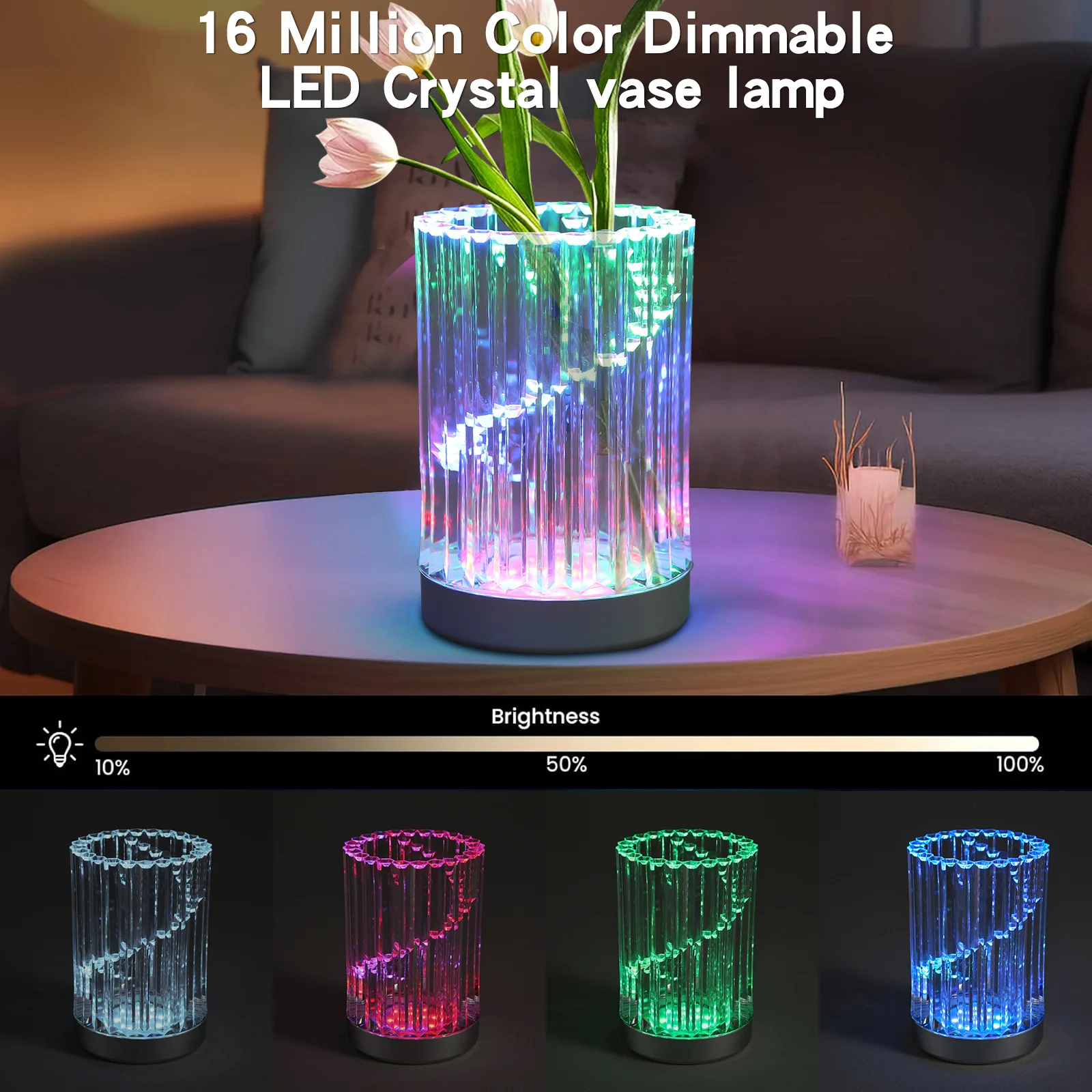 Intelligent Bluetooth APP controls RGB Colorful Waterproof Vase Light 5V Camping Light Nightlight Atmosphere Decoration Light