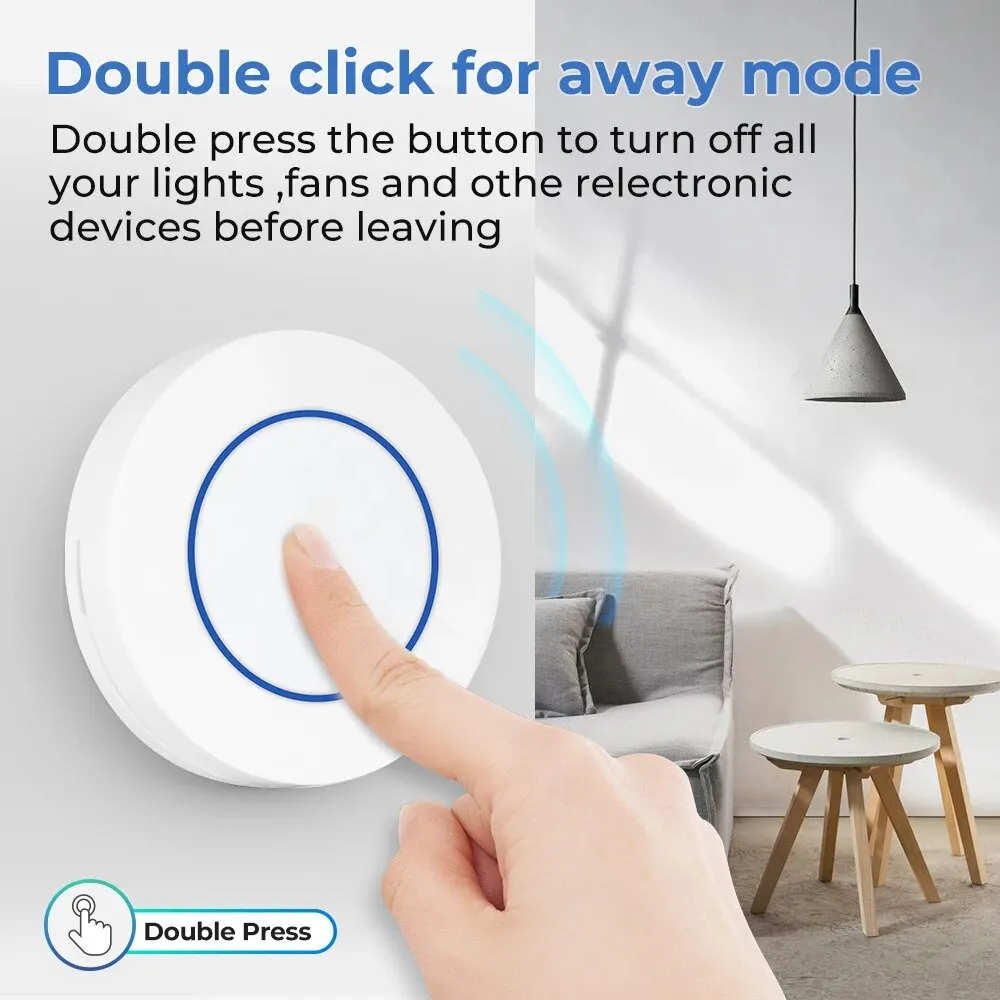 Tuya Zigbee 스마트 단추 장면 스위치, 스마트 라이프, 무선 원격 원 키 컨트롤러, 스마트 홈 자동화 장면 스위치 조광기