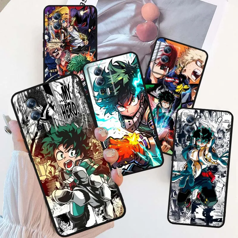 

Academia M-Midoriya Hero Cool For Xiaomi Redmi 12 13C 12C 13 10C 9T A2 9A 9C 7A Note 10S 8T 10 9 8 Pro 4G 5G Black Phone Case